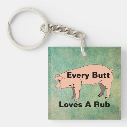 どのお尻もRub Keychainが大好き キーホルダー (正面)