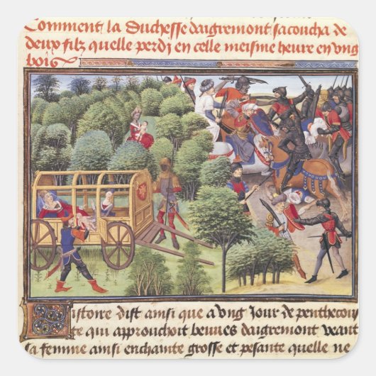 どのようにアイグレモント公爵夫人の与え誕生 スクエアシール (正面)