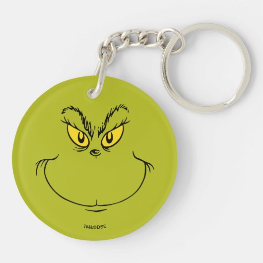 どのようにグインチはクリスマスを盗んだ顔 キーホルダー (裏面)