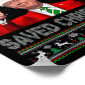 どのようにトランプの救クリスマスの醜いおもしろいSwe ポスター (角)