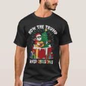 どのようにトランプクリスマ救ススのホリおもしろいークリスト Tシャツ (正面)