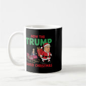 どのようにトランプ救スクリスおもしろいマ コーヒーマグカップ (左)