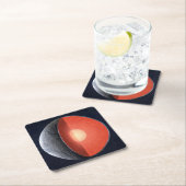 どのようにロッキー惑星型枠。 スクエアペーパーコースター (インサイチュ)