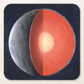 どのようにロッキー惑星型枠。 スクエアペーパーコースター (正面)