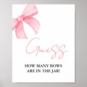 どのように多くの弓がjar弓ブライダルシャワーゲーム ポスター (正面)