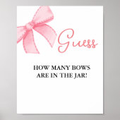 どのように多くの弓がjar弓ブライダルシャワーゲーム ポスター (正面)