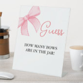 どのように多くの弓がjar弓ブライダルシャワーゲーム 台座サイン (インサイチュ)