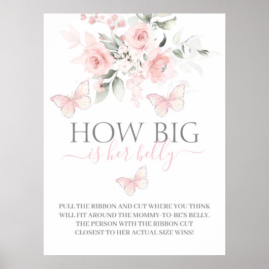 どのように彼女の腹の蝶のサイン大きい ポスター (正面)