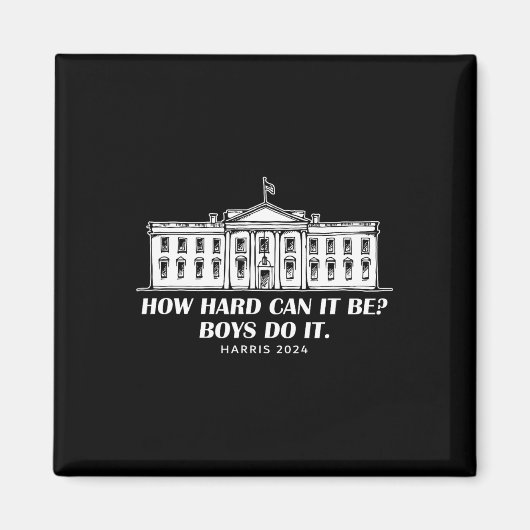 どのように懸命は男の子行うことができるKamala Harris Tim Wh マグネット (正面)
