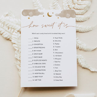 どのように甘いキャンディバートゥインクルスターベビーゲーム 招待状