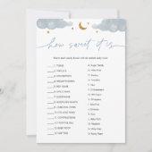 どのように甘いキャンディバートゥインクルスターベビーゲーム 招待状 (正面)