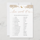 どのように甘いキャンディバートゥインクルスターベビーゲーム 招待状 (正面)