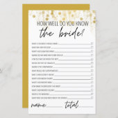 どのように知っている花嫁ブライダルシャワー光沢 (正面/裏面)