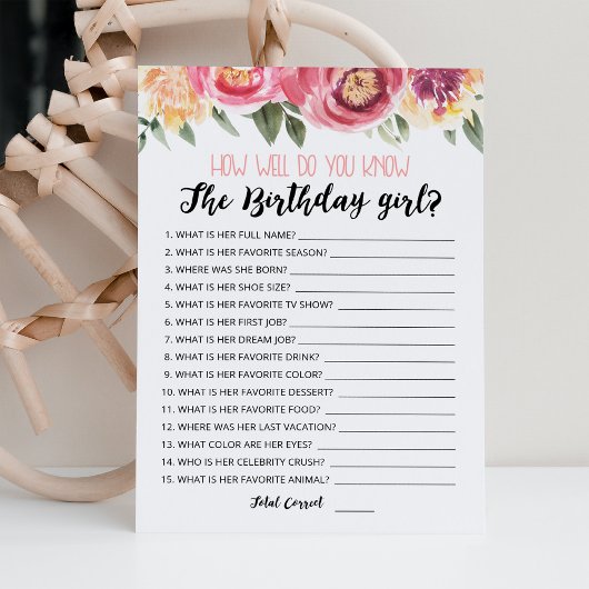 どのように知っている誕生日ガールゲームカード 招待状