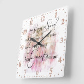 どのように素晴らしあなたは四角い壁の時計 スクエア壁時計 (傾斜)