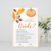 どのように良く知っている新婦秋パンプキンブライダルゲーム (スタンド正面)