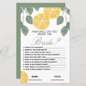 どのように良く知っている花嫁フローラブライダルゲームレモン (正面/裏面)