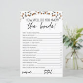 どのように良く知っている花嫁ブライダルシャワー金ゴールド (スタンド正面)