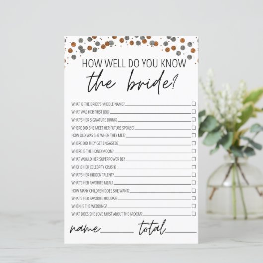 どのように良く知っている花嫁ブライダルシャワー金ゴールド (スタンド正面)