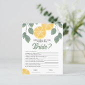 どのように良く知っている花嫁レモンブライダルゲーム (スタンド正面)