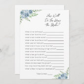 どのように良く花嫁を知っている – ブライダルシャワーゲーム シーズンカード (正面/裏面)