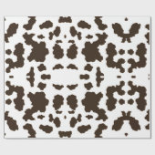 どのように茶色の牛 ラッピングペーパー (フラット)