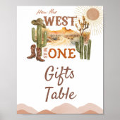 どのように西は誕生日カウボーイギフトテーブルだった ポスター (正面)