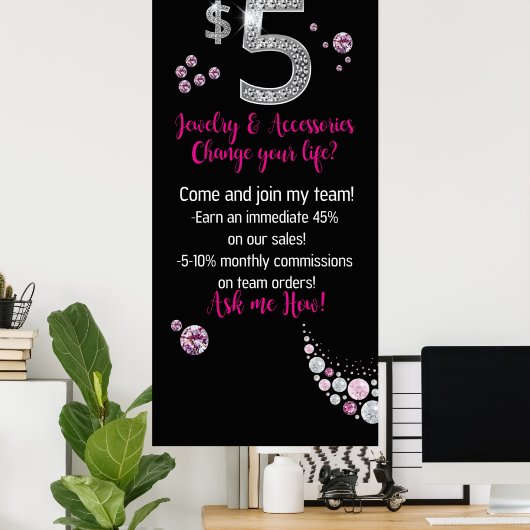 どのように$5のジュエリーはあなたの人生のポスターの数字を変更することができた ポスター (ホームオフィス)