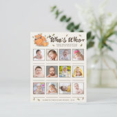 どのゲストのベビー写真ベビーシャワーゲームを推測 (スタンド正面)