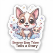 どのタレウスも可愛いペットビニールを物語る シール (正面)