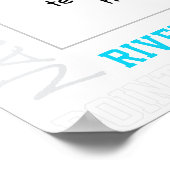 どのチームのカラーでもバスケットボールチーム+アスリートの写真 ポスター (角)