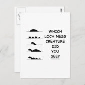 どのネスの生き物を見たか ポストカード (正面/裏面)
