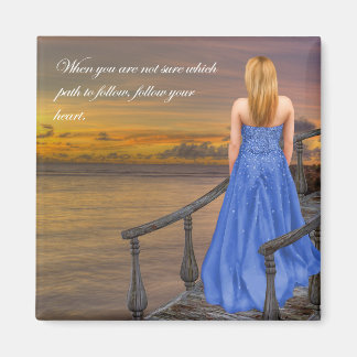 どのパス？後を追ハート。 マグネット