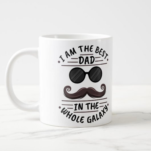 どのパパも世界のパパに値す最高のる ジャンボコーヒーマグカップ (左)