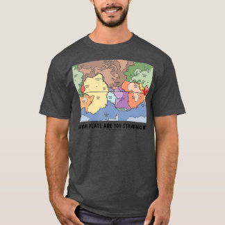 どのプレートがTectonicsに立っているプレート Tシャツ