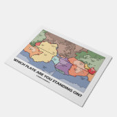 どのプレートに立っているかプレートテクトニクス ドアマット (アングル)