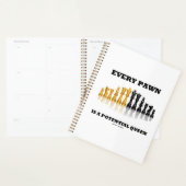 どのポーンもクイーンチェスの可能性のあることわざユーモア プランナー手帳 (ディスプレー)