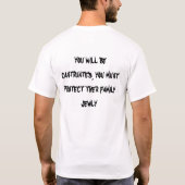どの人でも{プレーヤーを除いて}収集を…つかまえました Tシャツ (裏面)