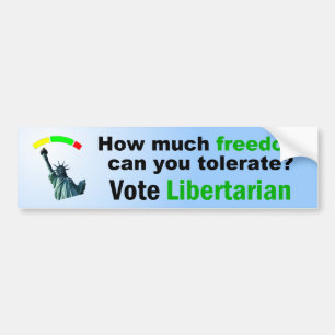 どの位自由か。 バンパーステッカー