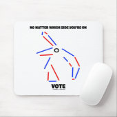どの側に投票してもゾウのユーモア マウスパッド (マウス)