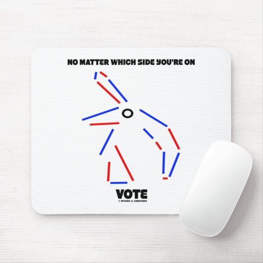 どの側に投票してもゾウのユーモア マウスパッド (マウス)