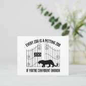 どの動物園もペッティングされている ポストカード (スタンド正面)