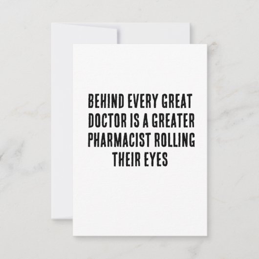 どの医素晴らし師も素晴らし後ろ サンキューカード (正面)