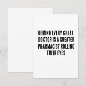 どの医素晴らし師も素晴らし後ろ サンキューカード (正面/裏面)