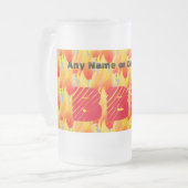 どの名前またはイベントBBQでも- フロストグラスビールジョッキ (正面左)