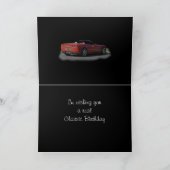 どの大事な行事カードでもカスタマイズスポーツ・カー カード (内部)