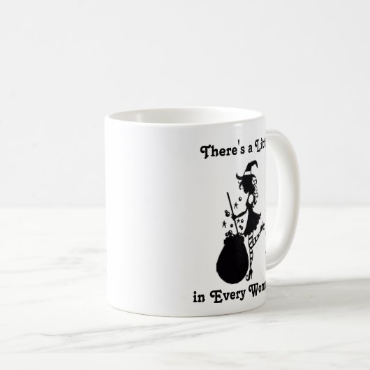 どの女にも小さな魔女がいる コーヒーマグカップ (正面右)