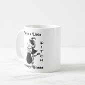 どの女にも小さな魔女がいる コーヒーマグカップ (正面左)