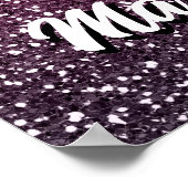 どの女性にもクイーングリッタータイポグラフィ ポスター (角)