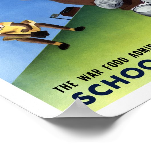 どの子供も良い給食が必要だ ポスター (角)